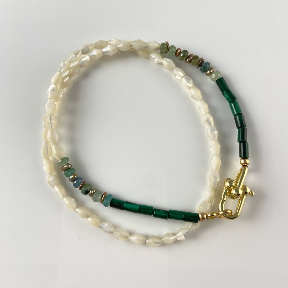 Petite Gemstone 14k GF Necklace